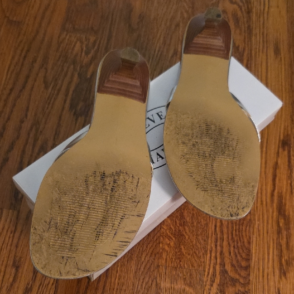 Steve Madden Metallic Silver Sandals - Picture 5 of 5